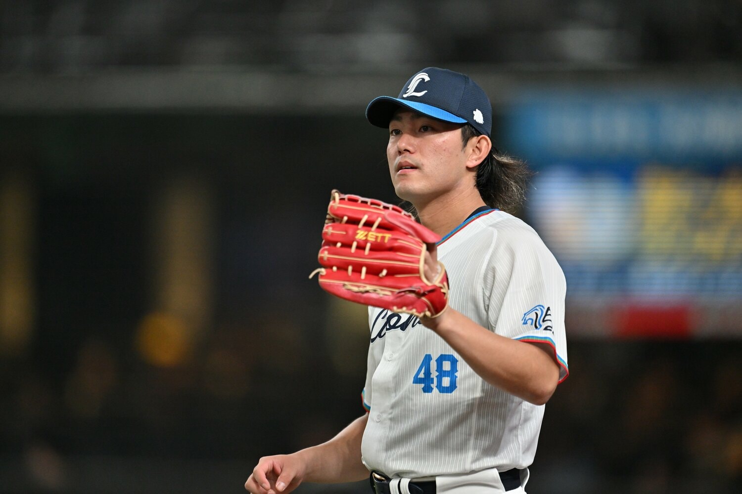 ポスティングでのメジャー挑戦を表明した西武の今井　©Hideki Sugiyama