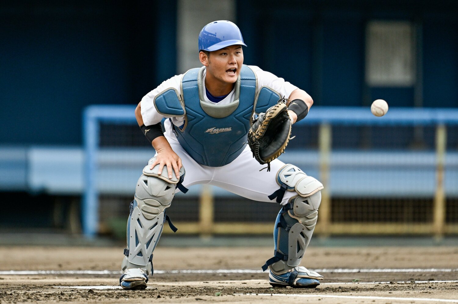 青学大進学後も1年春からスタメンマスクを被った ©Nanae Suzuki
