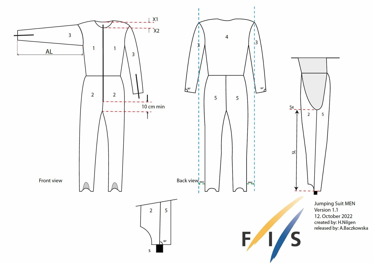 公式ルールブックに掲載されている図。細かい規制が定められているが……(SPECIFICATIONS FOR COMPETITION EQUIPMENTより引用)
