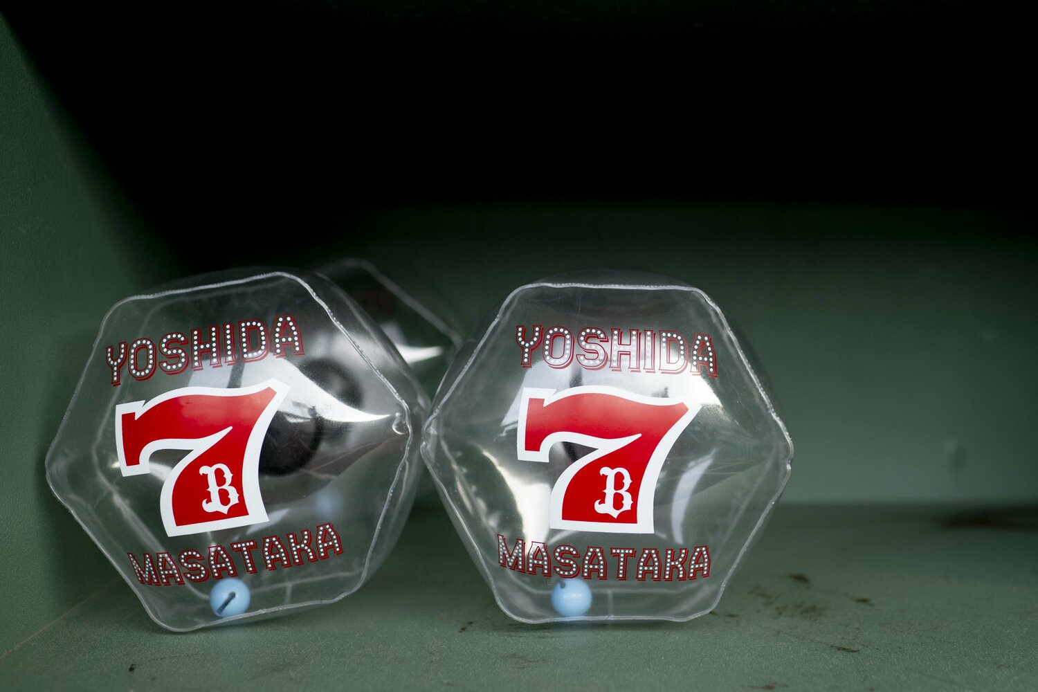 ボストンでも定着しつつある吉田正尚のマッチョダンベル　©︎Getty Images