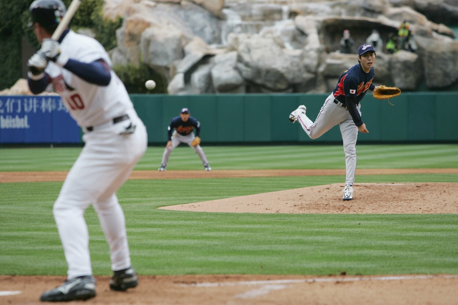 2006年WBCでの上原　©Sports Graphic Number