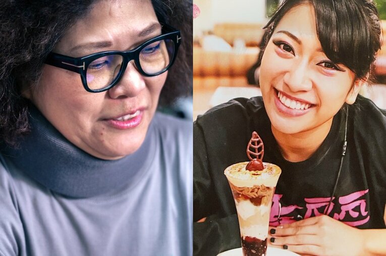 木村花さんが亡くなってから5年。現在も母・響子さんの闘いは続いている ／ photograph by L)Takuya Sugiyama、R)木村響子さん提供