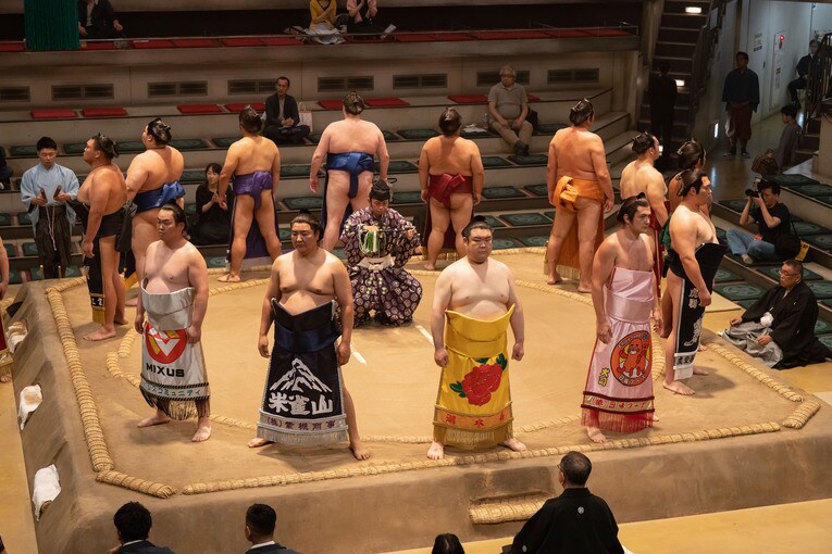 国技館を再現したセット／Netflixシリーズ「サンクチュアリ -聖域-」