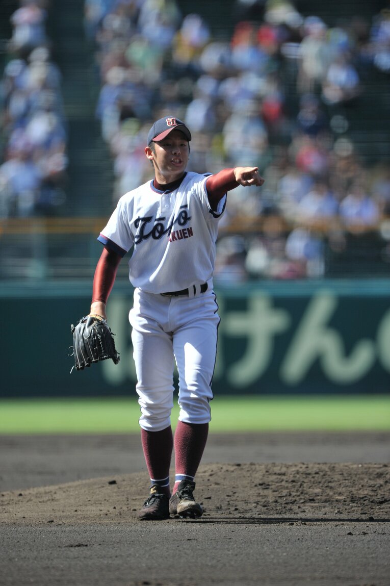 夏の甲子園の大会新記録である「1試合22奪三振」をマークした2年時（2012年）　©Hideki Sugiyama