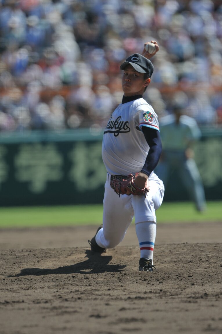 中京大中京のエースだった堂林はこの秋、野手としてドラフト2位で広島カープへ　©︎BUNGEISHUNJU