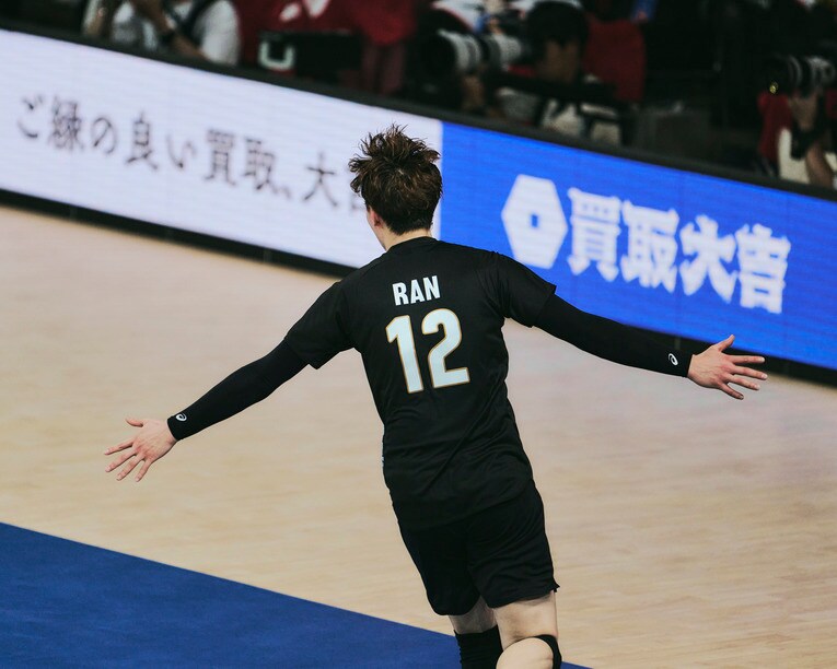 高橋藍（VNLスロベニア戦）©︎Yuki Suenaga