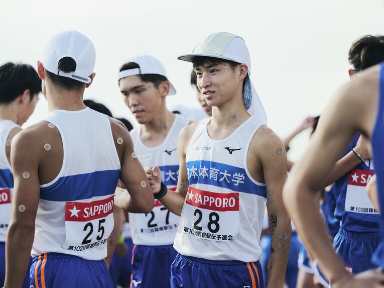 予選会での日体大　©Yuki Suenaga