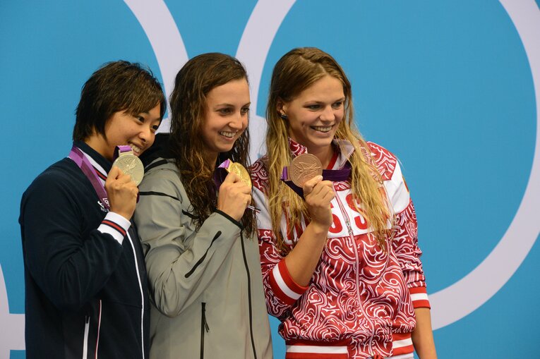 ロンドン五輪での鈴木聡美　©JMPA