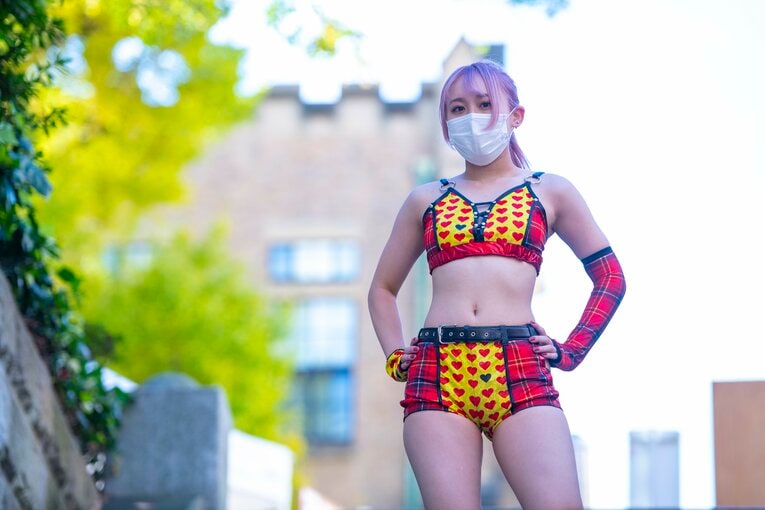 慶應プロレス研究会“唯一の女子学生レスラー”無村架純が“男子相手”に闘う理由「木村花さんみたいに」《特別フォトインタビュー》(47)