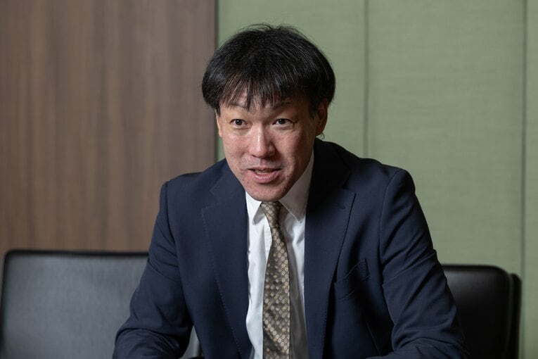 Number Webのインタビューに応じた多田野数人氏　©Tatsuo Harada