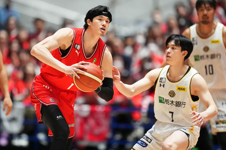 NBAでの経験をBリーグに還元する渡邊雄太　©︎AFLO SPORT