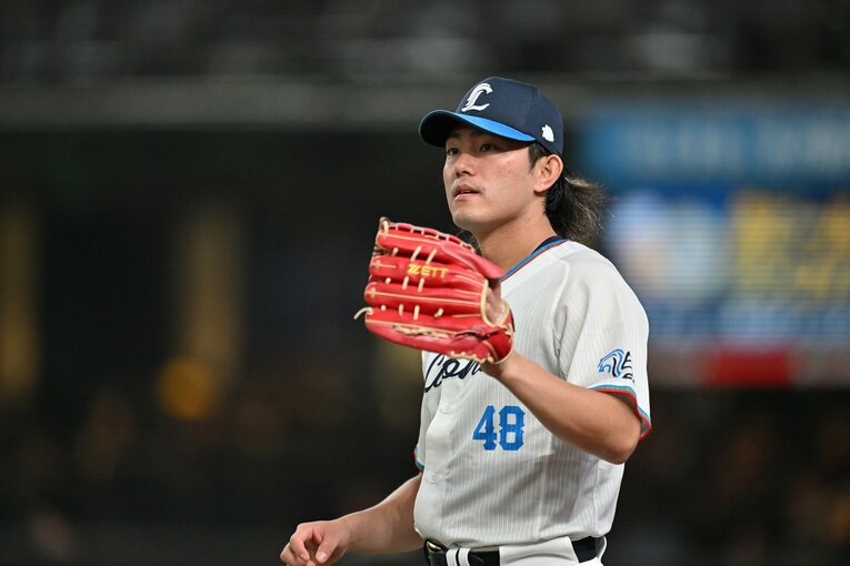 ポスティングでのメジャー挑戦を表明した西武の今井　©Hideki Sugiyama