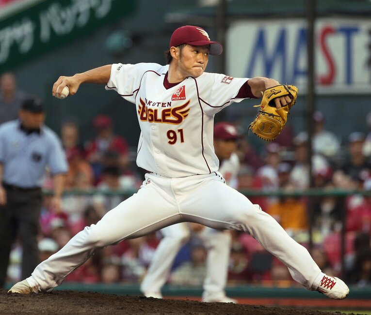 2017年7月23日、3年ぶりに白星を挙げた久保　©︎Kyodo News