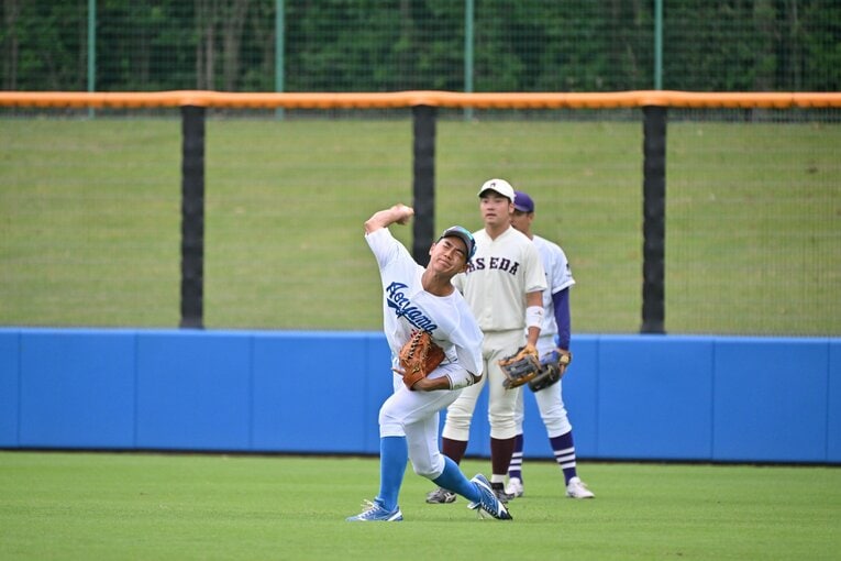 昨年６月の侍ジャパン大学代表合宿で　青学大の西川史礁　©︎Hideki Sugiyama
