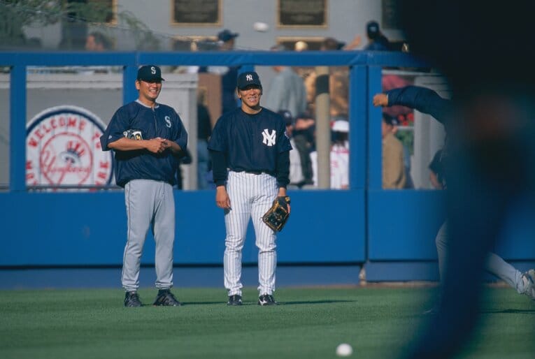 松井と佐々木主浩　©Naoya Sanuki