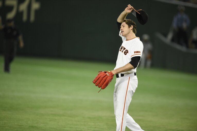 巨人時代のマイコラス　©Hideki Sugiyama