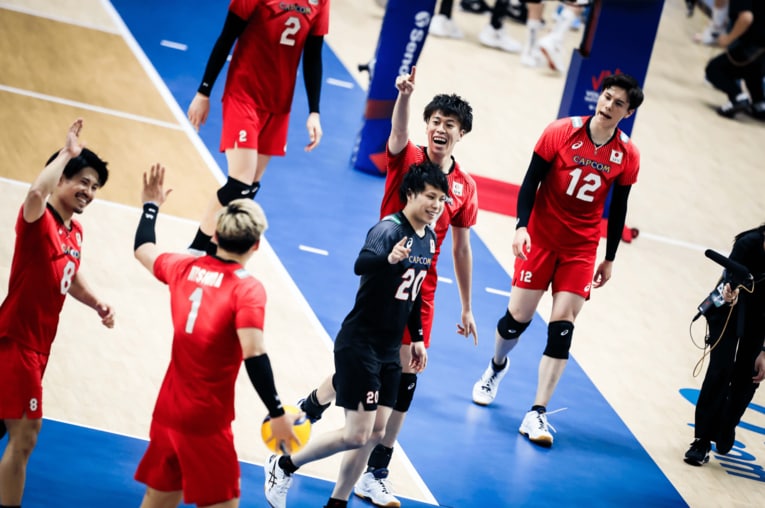 ネーションズリーグ ブルガリア戦　©︎FIVB
