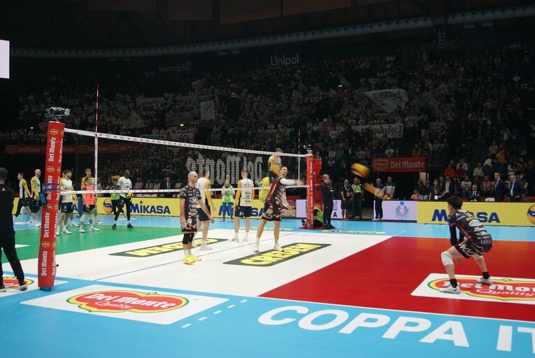 ペルージャの試合前練習（コッパ・イタリア準決勝）©︎Takashi Yuge