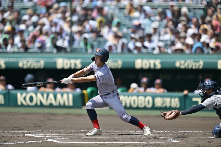準決勝では2打点の活躍だった長谷川颯　©Hideki Sugiyama
