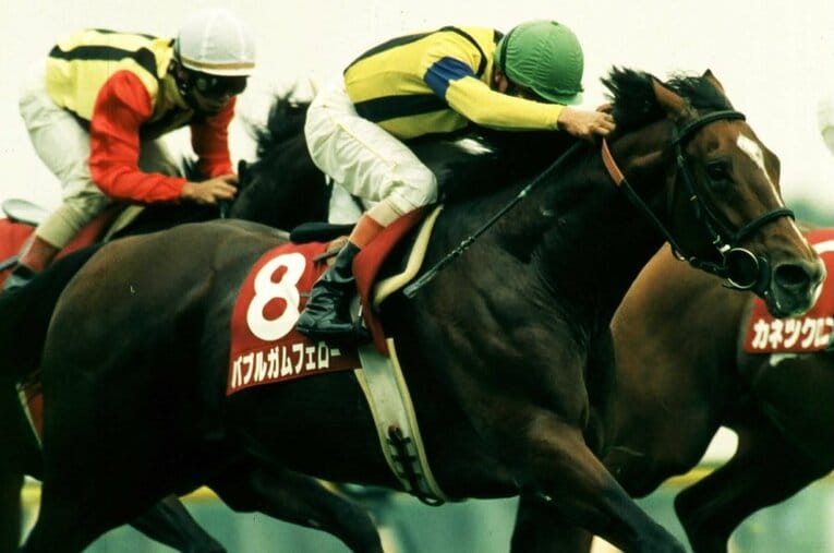 1996年の毎日王冠。3着に入り、次戦天皇賞・秋では見事勝利を飾った ／ photograph by Tomohiko Hayashi