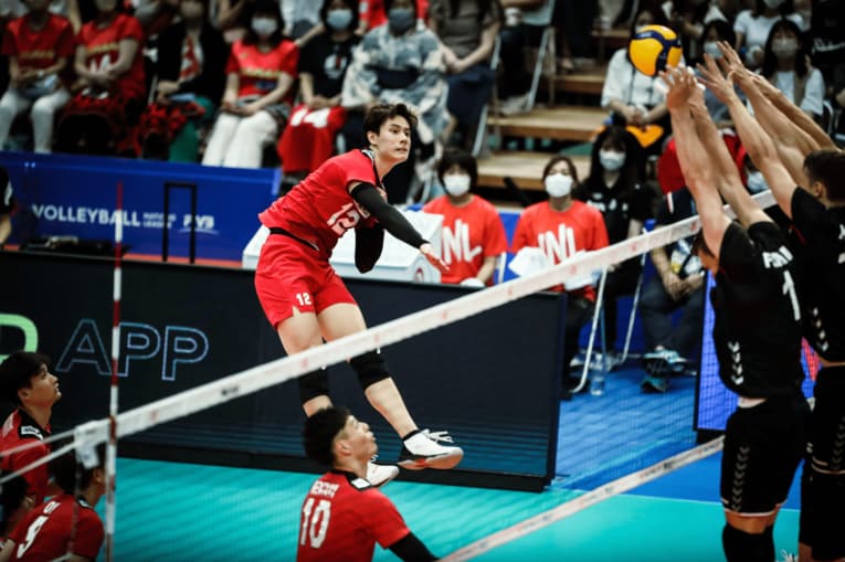 ネーションズリーグ・ドイツ戦　©︎FIVB