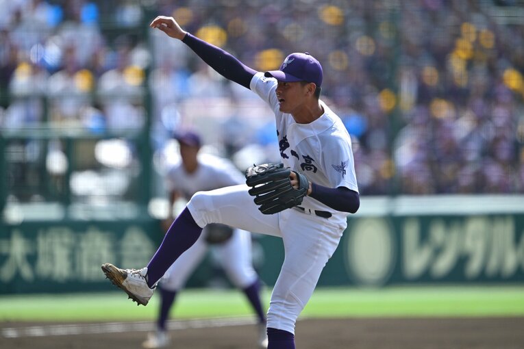 甲子園ではミスがほとんどなかった関東一のエース・坂井だったが…？　 ©Hideki Sugiyama