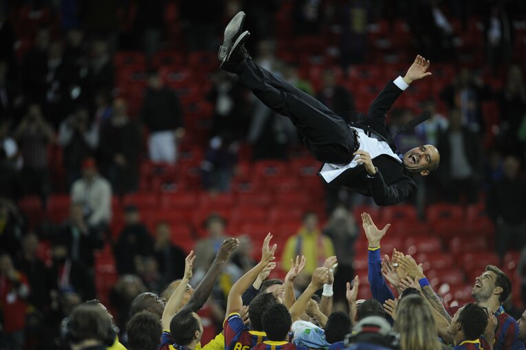 【名将ペップのレア写真／全7枚中の2枚目】©Takuya Sugiyama