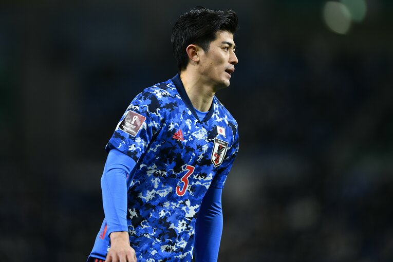 谷口彰悟は2試合を通じて吉田麻也と冨安健洋の不在を感じさせないパフォーマンスを見せた　©Takuya Sugiyama/JMPA