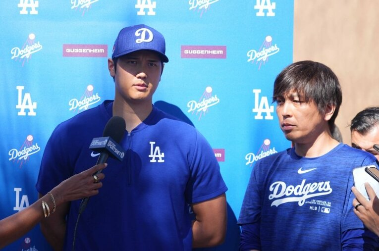 結婚を報告した大谷翔平 ／ photograph by Joe Camporeale-USA TODAY Sports／JIJI PRESS