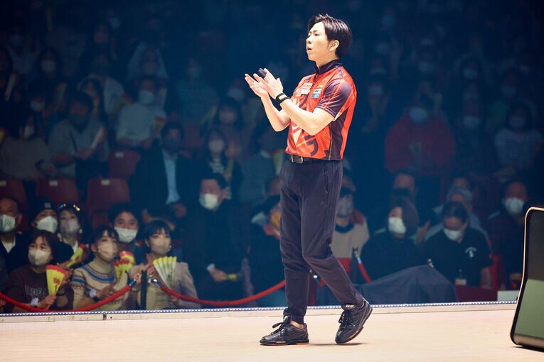 プロボウラー部門男子3位の小林哲也プロ　©Kayo Sekiguchi