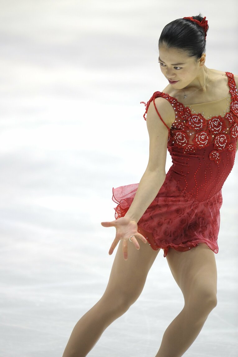 フリープログラムを演技する鈴木明子　©Takuya Sugiyama
