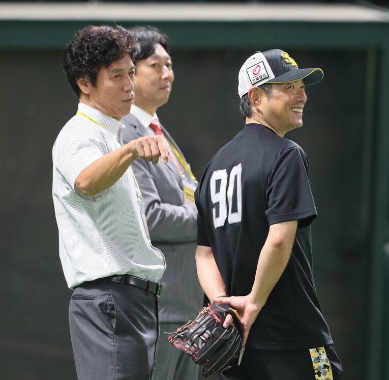 6月の交流戦、試合前に…秋山幸二さんの姿が　©Sankei Shimbun