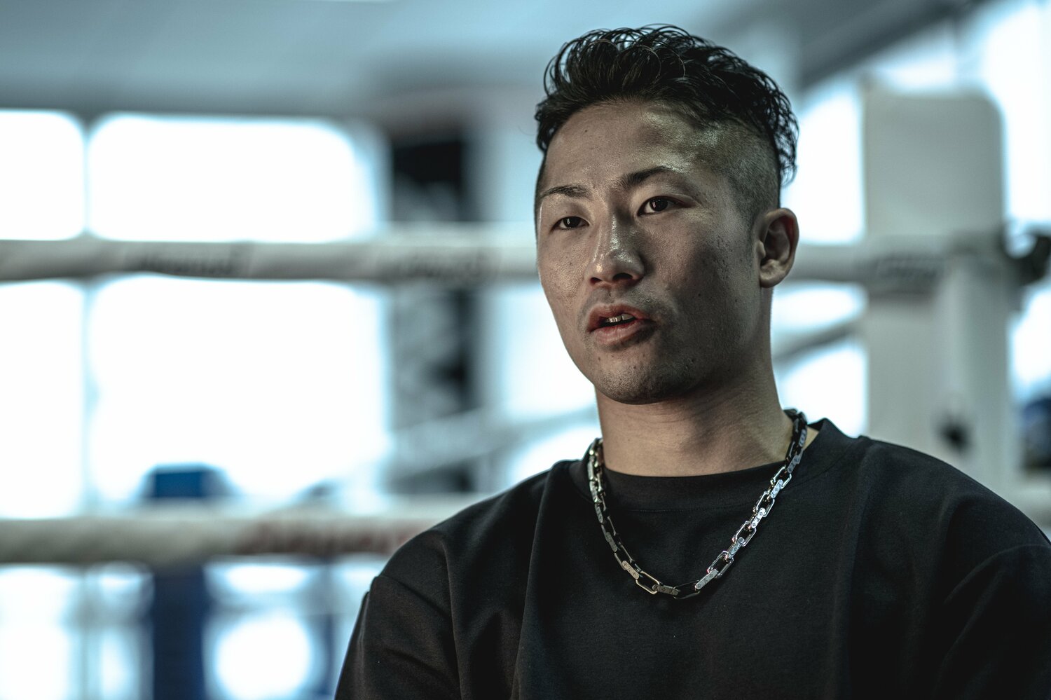 那須川天心との一戦を前に「モチベーションはこれまで以上に高い」と語る井上拓真　©️Takuya Sugiyama