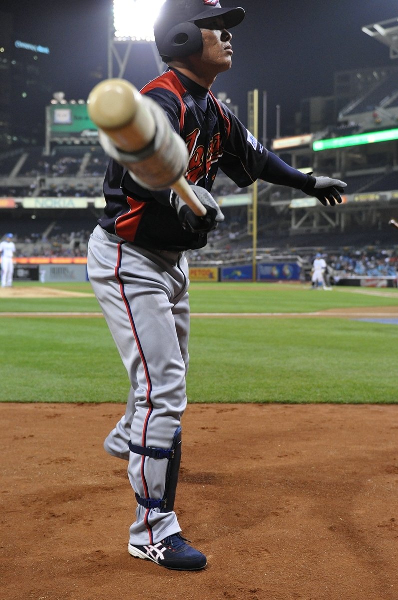 日本代表の試合でも抜群の勝負強さを発揮した福留　©Naoya Sanuki