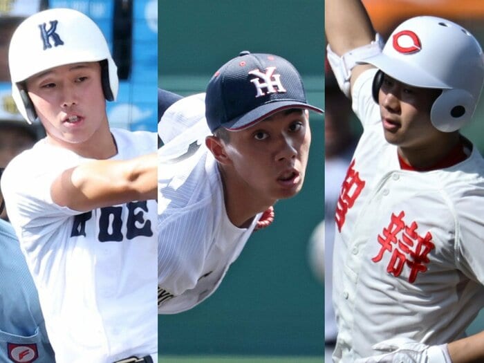 「負けてくれ…と思っていました」“ドラ1並みのストレート”で超高評価…甲子園の「隠れた逸材」は誰？ 敏腕スカウトが明かした“秘蔵っ子”たち＜Number Web＞ photograph by (L)Sankei Shimbun、(C)JIJI PRESS、(R)Hideki Sugiyama