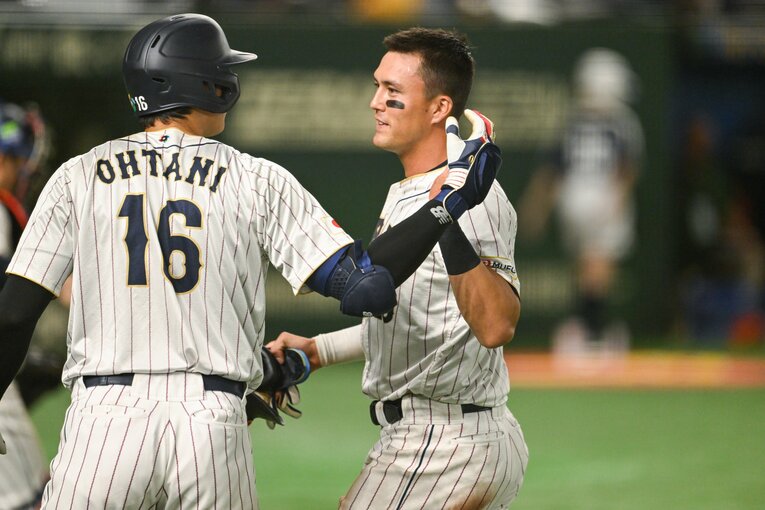 大谷とヌートバー　©Naoya Sanuki