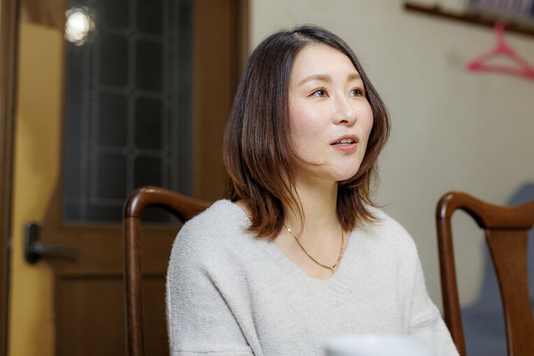 角田夏実らと鎬を削りあった学生時代の思い出を振り返る染宮さん　©︎Kiichi Matsumoto