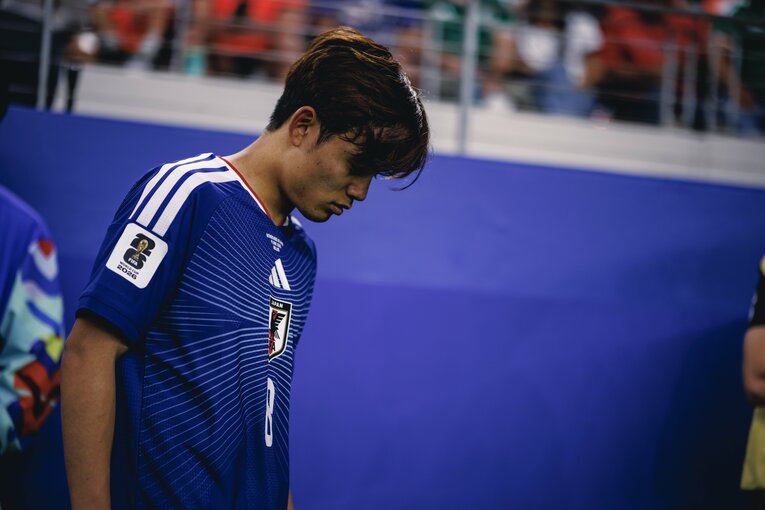 テレビに映らない日本代表vsオランダ撮影写真。久保が負傷した一部始終（写真は右に続きます）　©Kiichi Matsumoto/JMPA