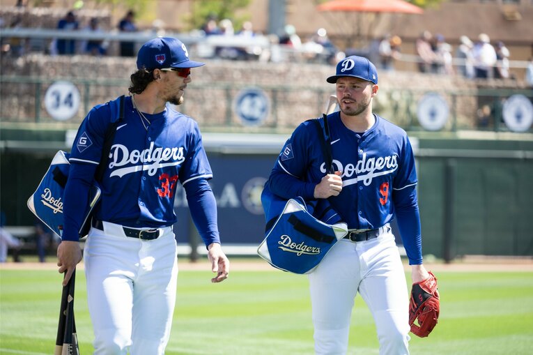 【ドジャースの新しい仲間たち】アウトマンとラックスの生え抜きコンビ　©Nanae Suzuki