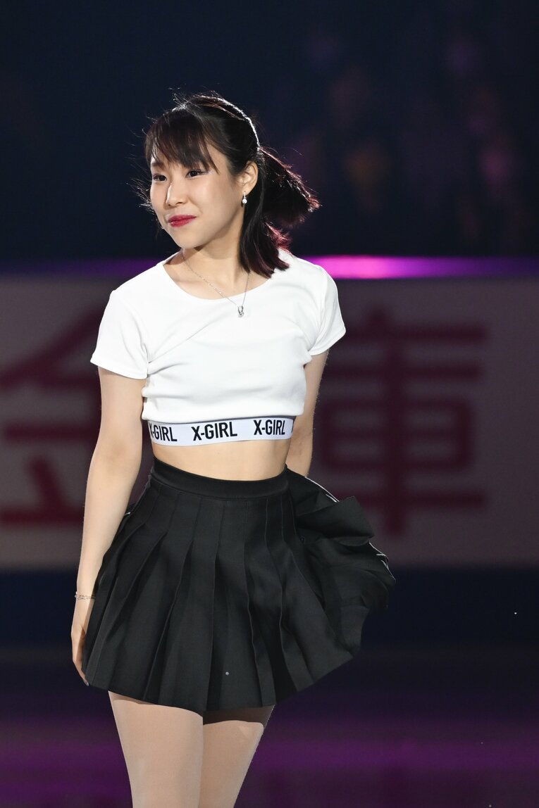 三原舞依のエキシビションでの演技　©Asami Enomoto