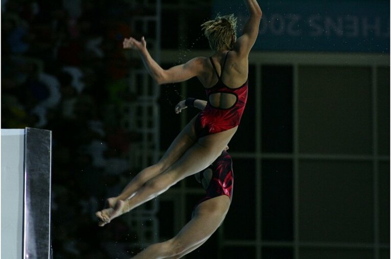 アテネ五輪での演技©Takuya Sugiyama/JMPA