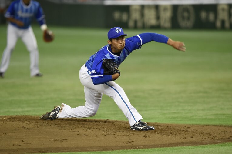 2016年CS第1ステージに登板した今永　©Hideki Sugiyama