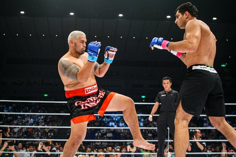 2009年5月、『DREAM.9』でゲガール・ムサシと対戦　©Susumu Nagao