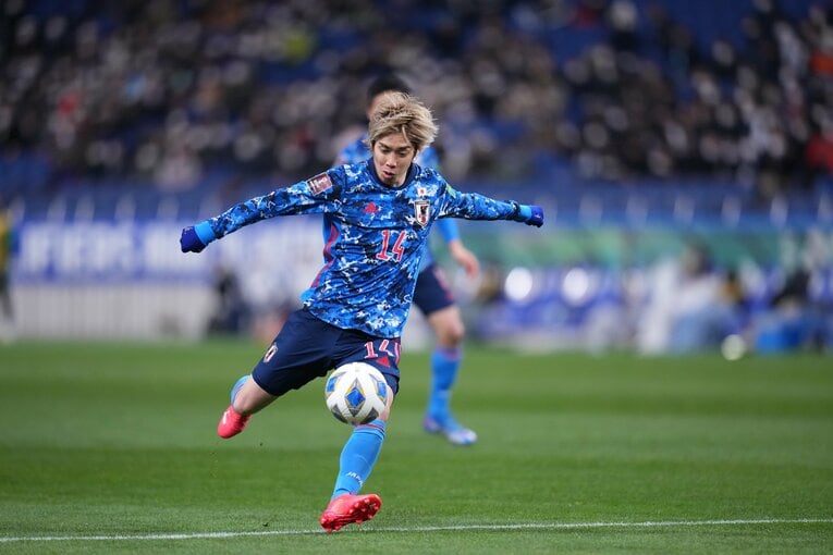 サウジアラビア戦、伊東純也の2点目　©Shinji Koyama/JMPA