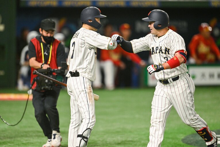 WBC開幕戦で貴重な追加点となるホームラン　©Nanae Suzuki