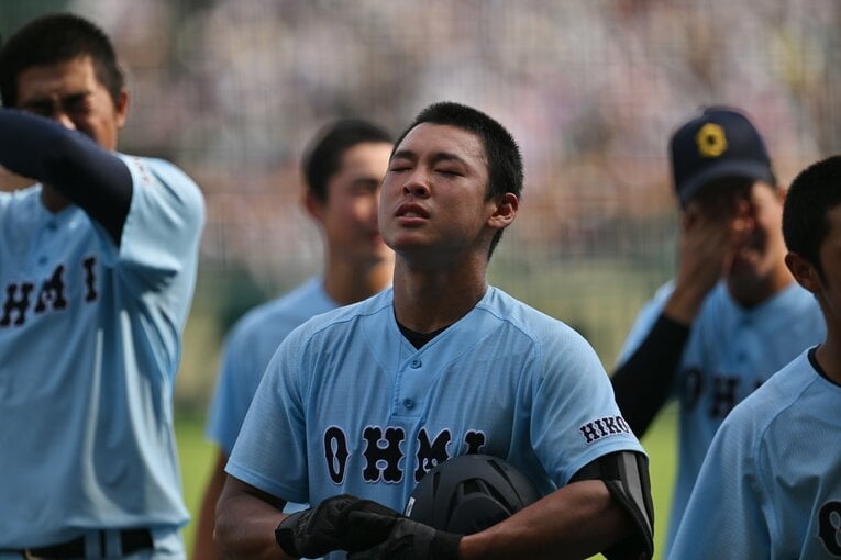 【準決勝・対下関国際戦】甲子園を去る山田　©Hideki Sugiyama