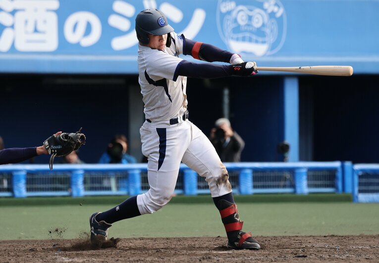 中部大・清水智裕捕手（180cm92kg・右投右打・大垣日大高） ©︎Yoshiyuki Ohtomo