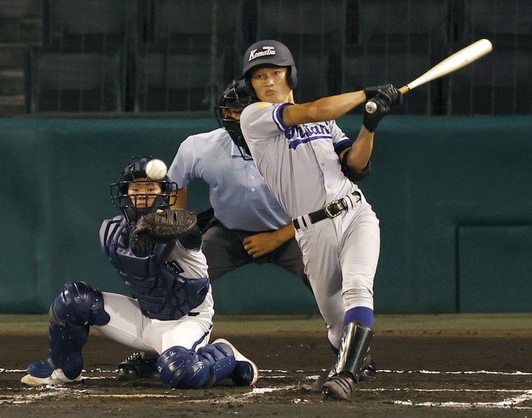 ドラフト目玉ベスト3 捕手編（3）小松大谷高・東出直也（173cm73kg・右投右打）　©KYODO