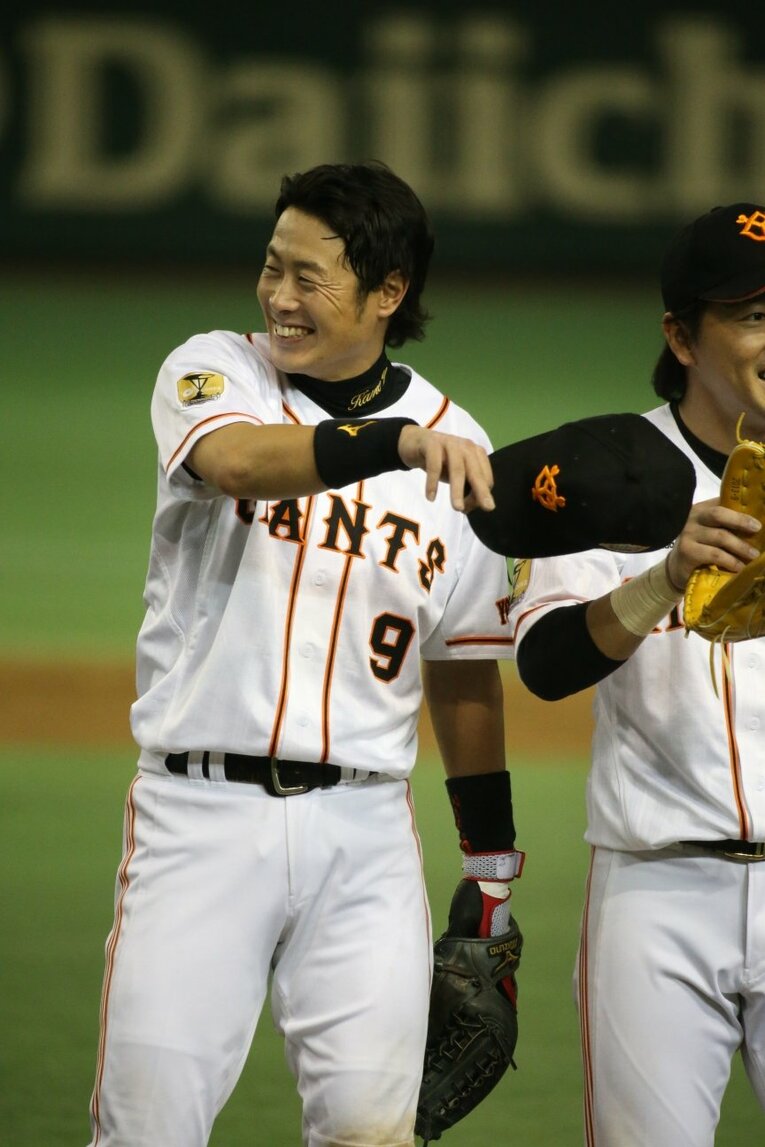 現役時代の亀井　©Sports Graphic Number