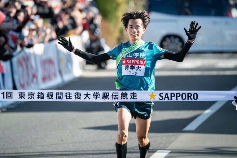 前回の第101回箱根駅伝で総合優勝した青山学院大学の5区を務めた若林宏樹は洛南高校出身 ／ photograph by Nanae Suzuki